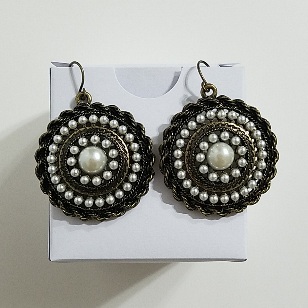 Faux Pearl Earrings